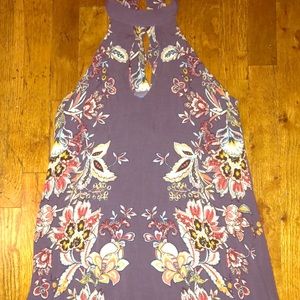 Purple floral dress